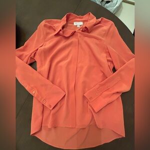 Nordstroms oversized silk blouse